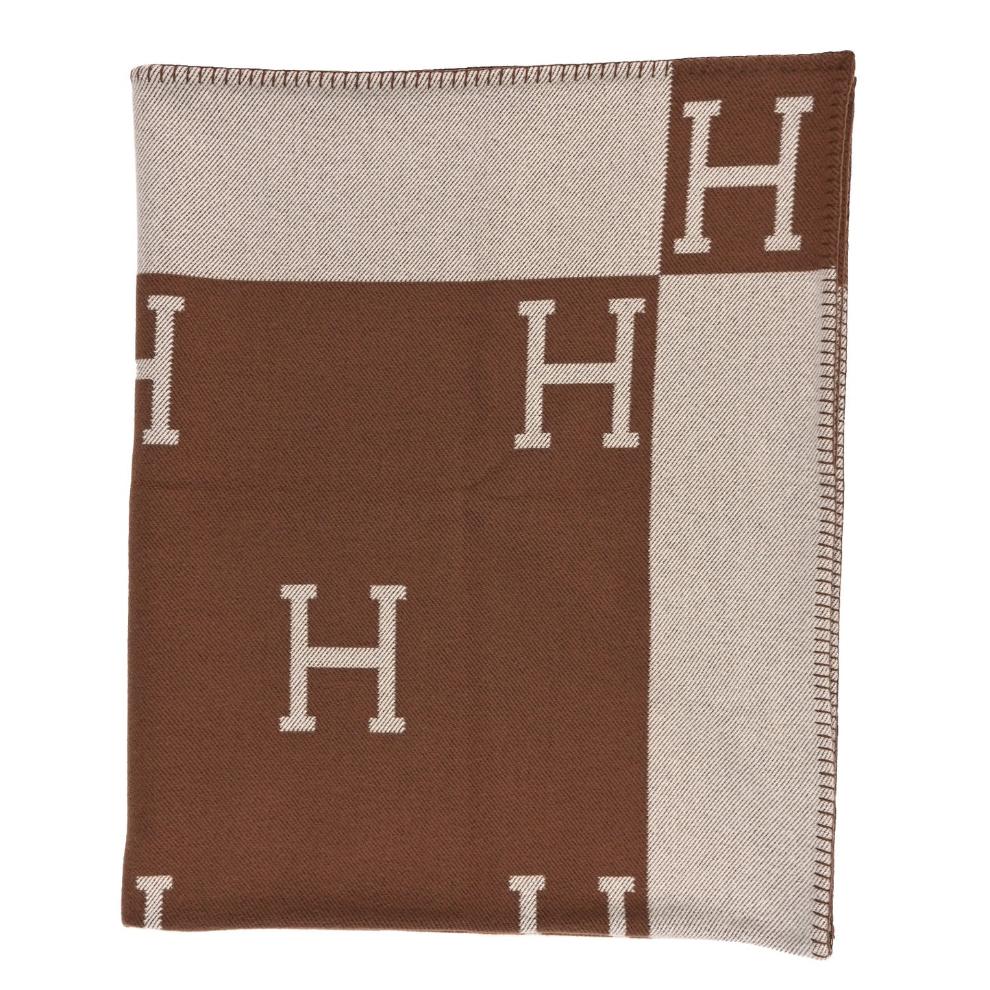 Wool Cashmere Avalon Blanket Ecru Camel