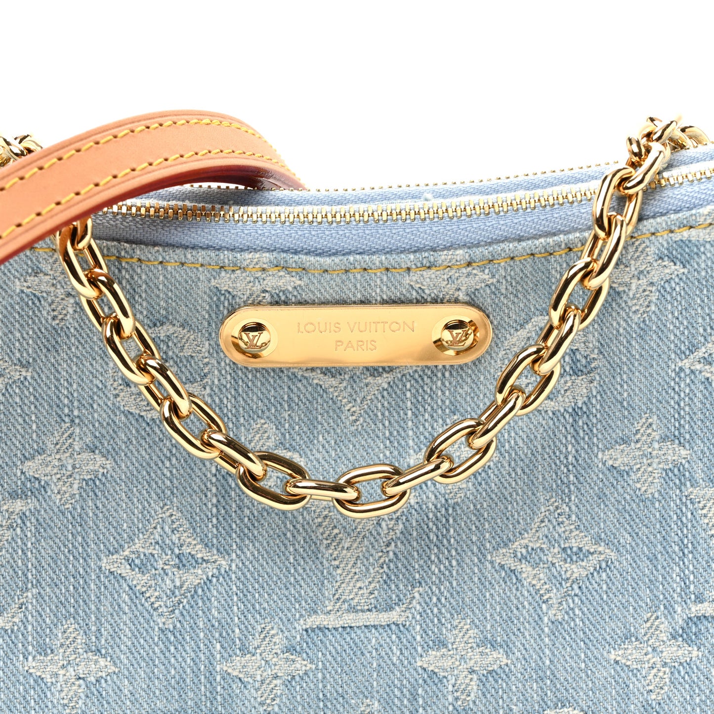 Monogram Denim Liv Pochette Sky Blue