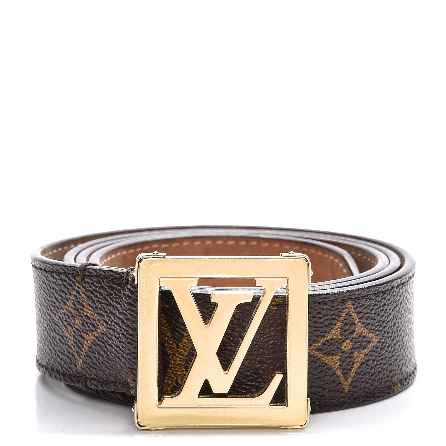 Louis Vuitton Monogram LV Frame Belt 90 36 1 of 8