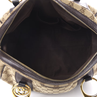 Gucci Monogram Medium Interlocking Icon Tote Dark Brown 5 of 12