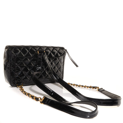 Chanel Patent Leather Flap Backpack Black 3 of 10