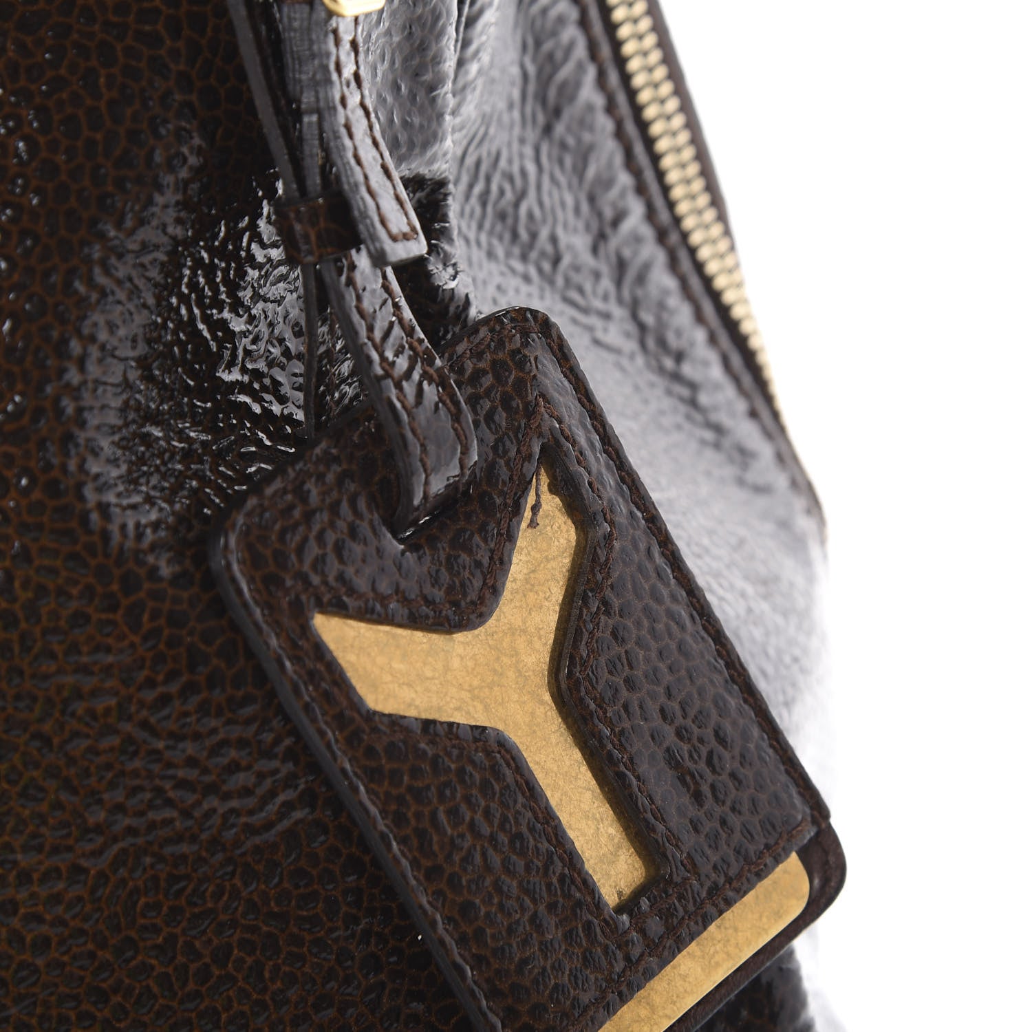 Saint Laurent Patent Medium Majorelle Brown 16 of 16