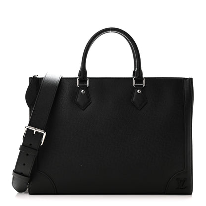 Louis Vuitton Taiga Slim Briefcase Black 1 of 9