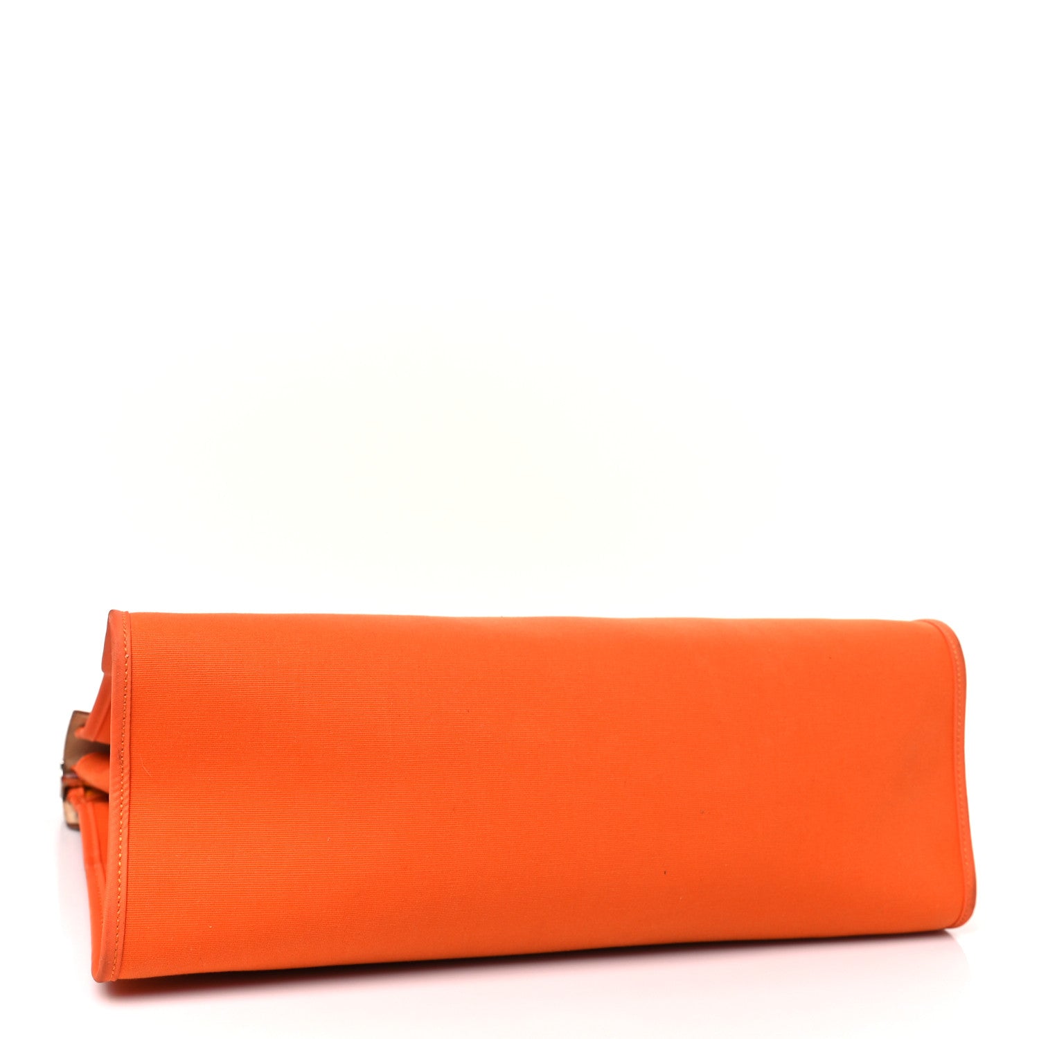 Hermes Vache Hunter Toile Herbag Zip 39 MM Orange Natural 5 of 10