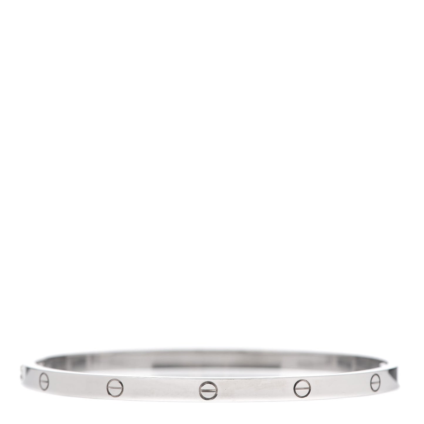18K White Gold Small LOVE Bracelet 17