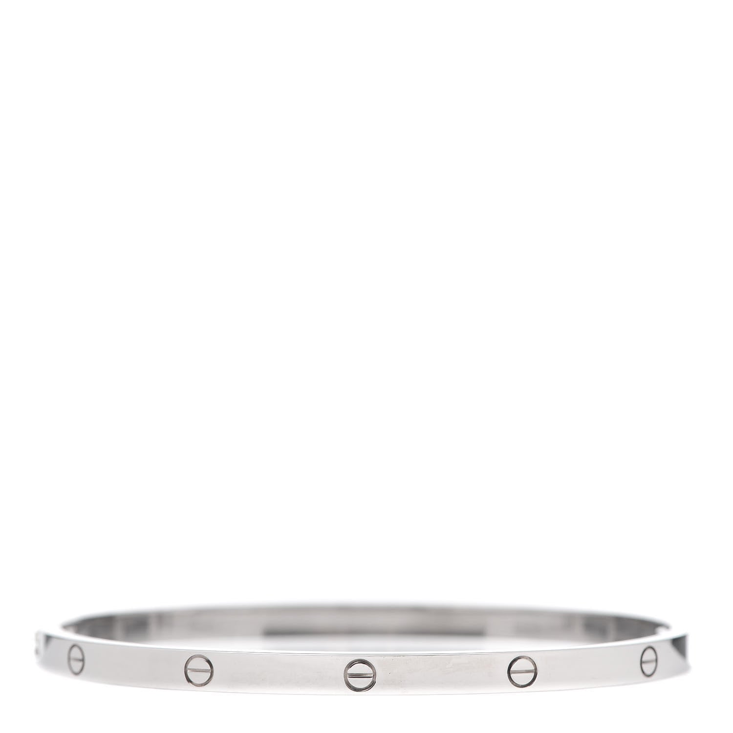 Cartier 18K White Gold Small LOVE Bracelet 17 3 of 7