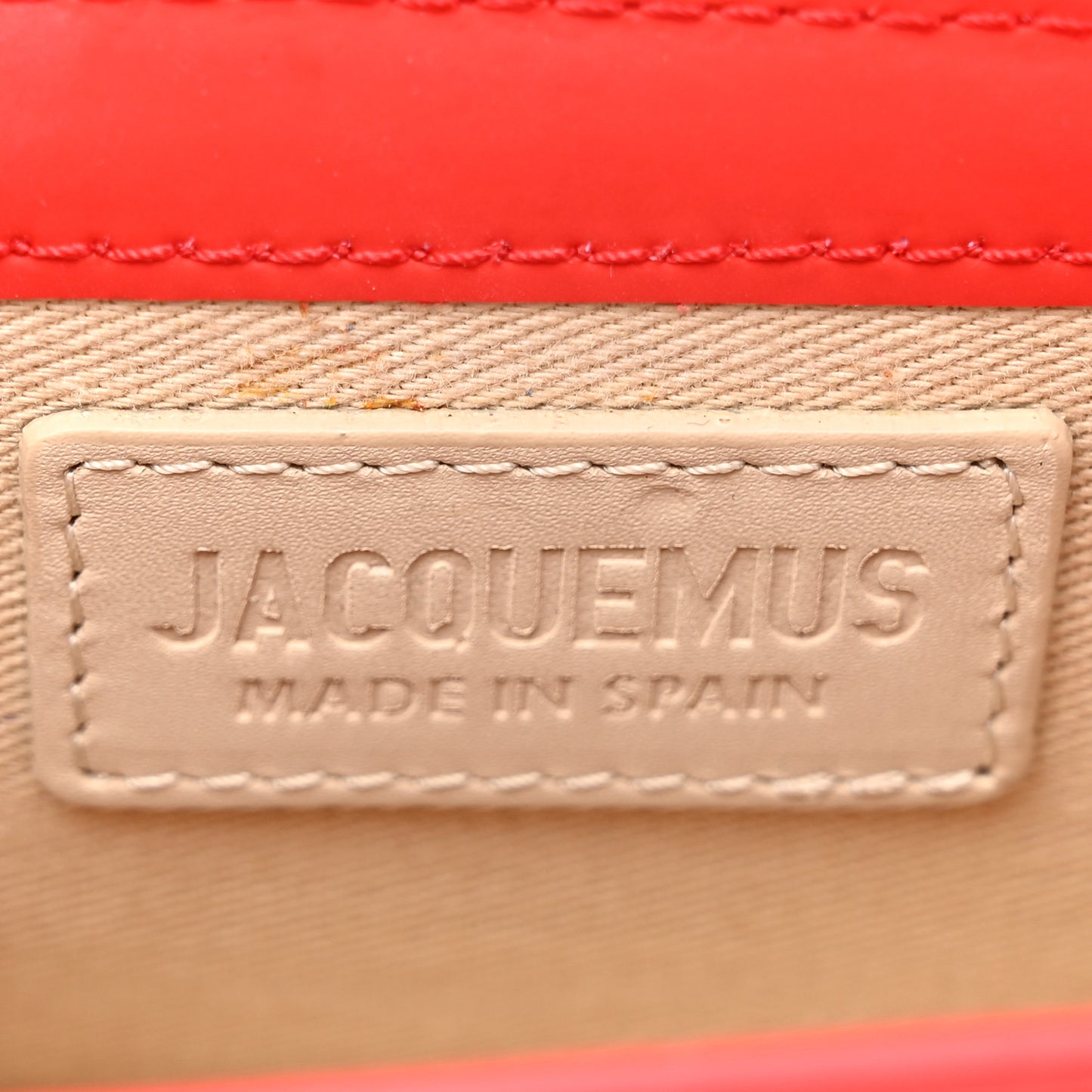 Rubberized Calfskin Le Chiquito Moyen Red