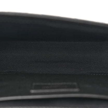 Saint Laurent Grain De Poudre Textured Mixed Matelasse Triquilt Medium Monogram Monochrome Satchel Black 5 of 11