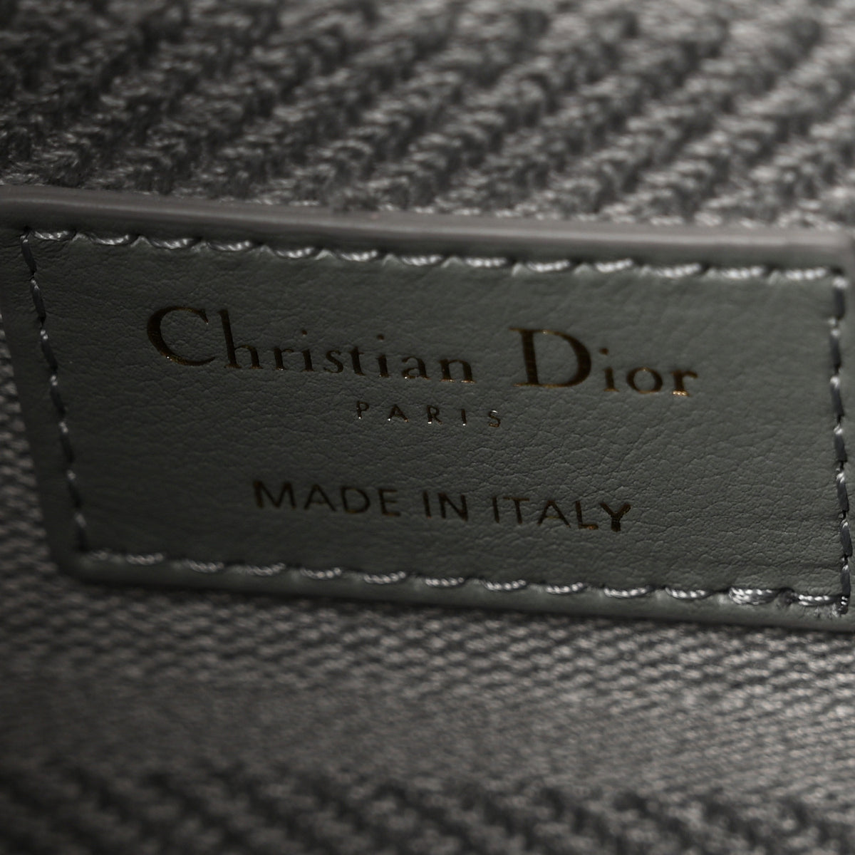 Christian Dior Canvas Embroidered Cannage Medium Lady D-Lite Gray 6 of 10