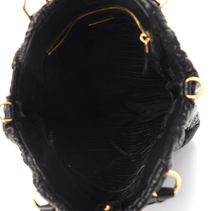 Prada Nappa Gaufre Tote Black 5 of 9