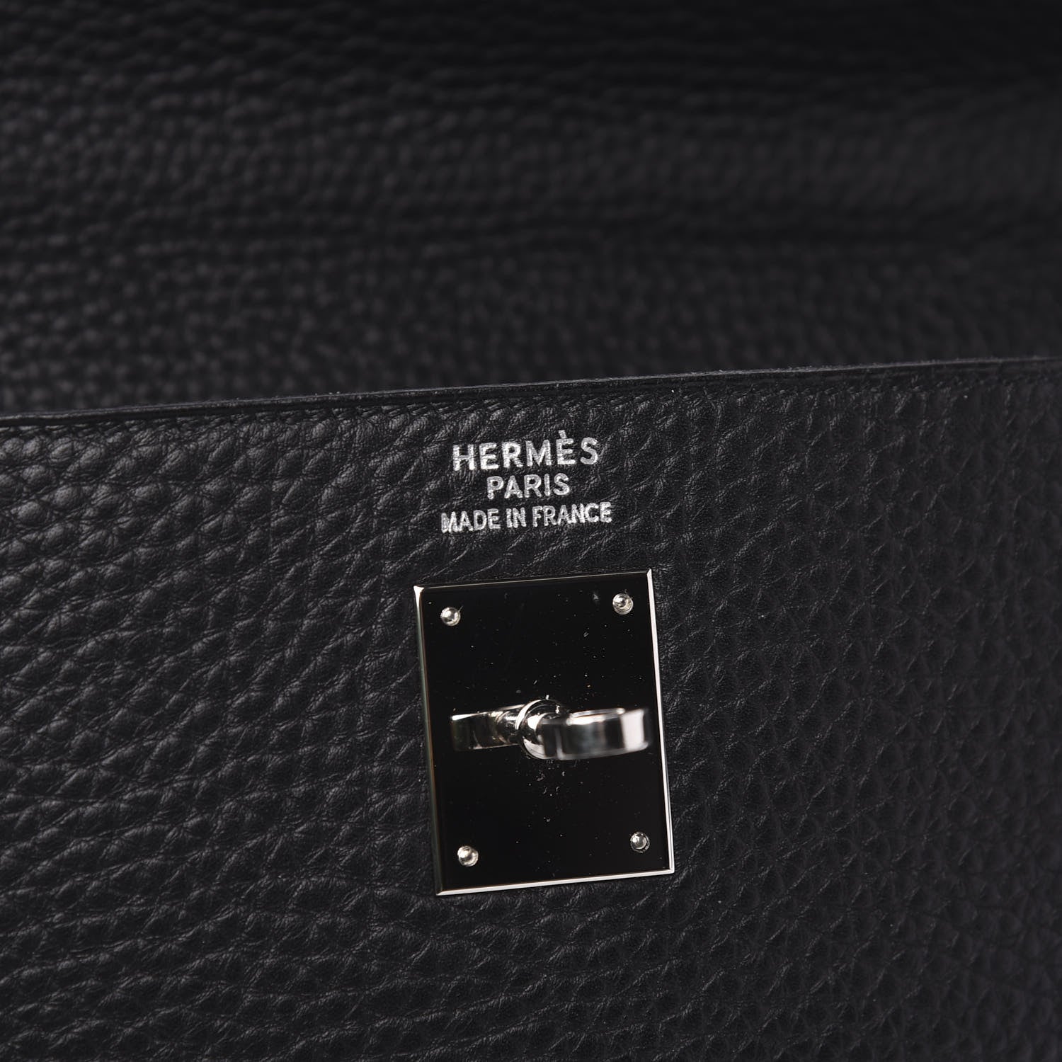Hermes Taurillon Clemence Kelly Retourne 35 Black 6 of 10