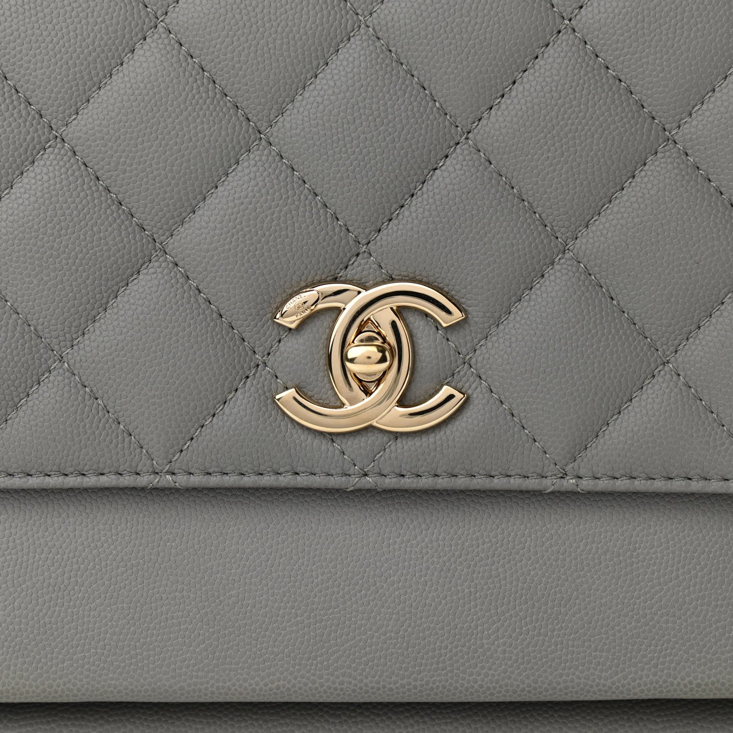 Chanel Caviar Quilted Large Business Affinity Flap Grey 8 of 10