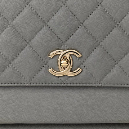 Chanel Caviar Quilted Large Business Affinity Flap Grey 8 of 10
