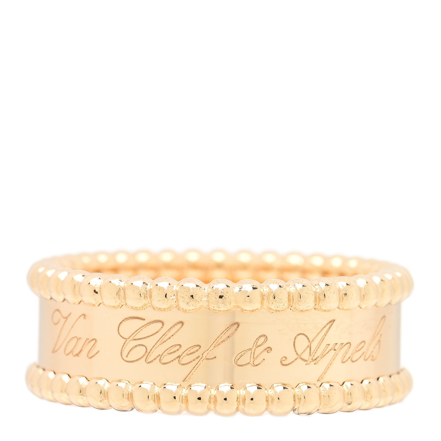 18K Yellow Gold Perlee Signature Ring 59 8.75