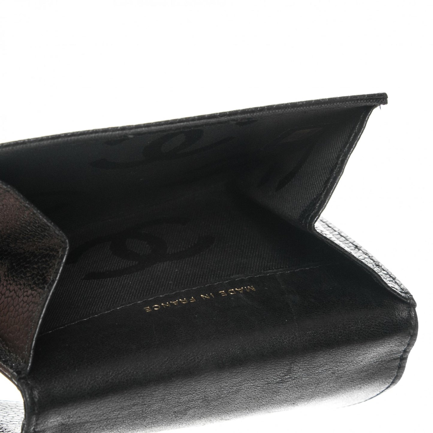 Caviar Timeless CC Compact Wallet Black
