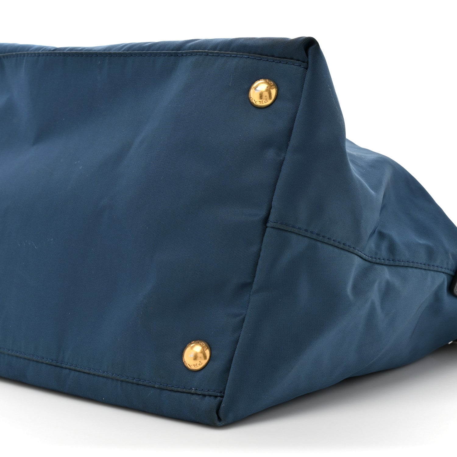 Prada Tessuto Nylon Saffiano Tote Cobalto 7 of 12