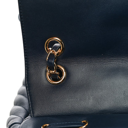Chanel Calfskin Chevron Quilted Small Urban Spirit Backpack Navy 11 of 12