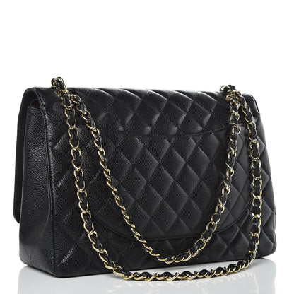 Chanel Caviar Quilted Maxi Double Flap Black 3 of 9