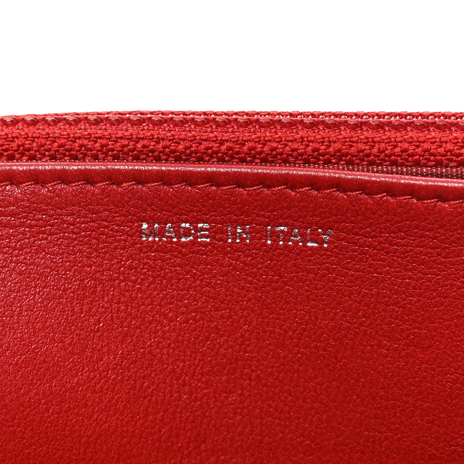 Chanel Caviar Quilted Boy Wallet On Chain WOC Red 7 of 12
