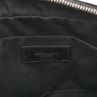 Saint Laurent Calfskin Matelasse Monogram Lou Camera Bag Black 6 of 12