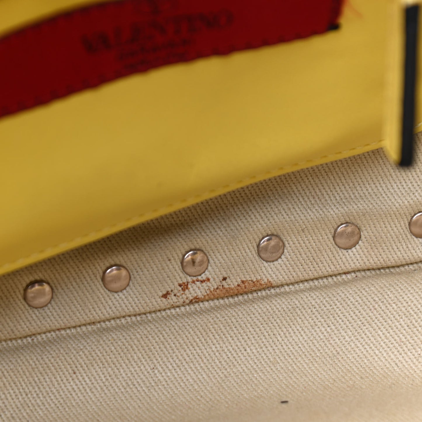 Vitello Mini Rockstud Tote Water Yellow