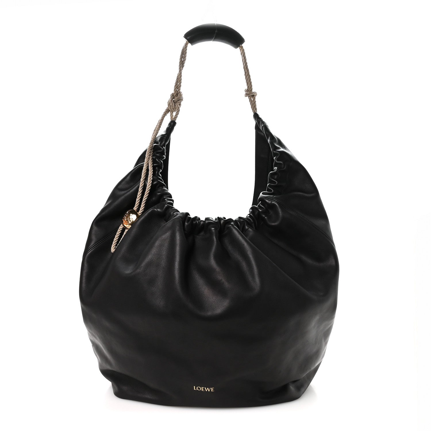 Loewe Calfskin XL Squeeze Cord Bag Black 1 of 8