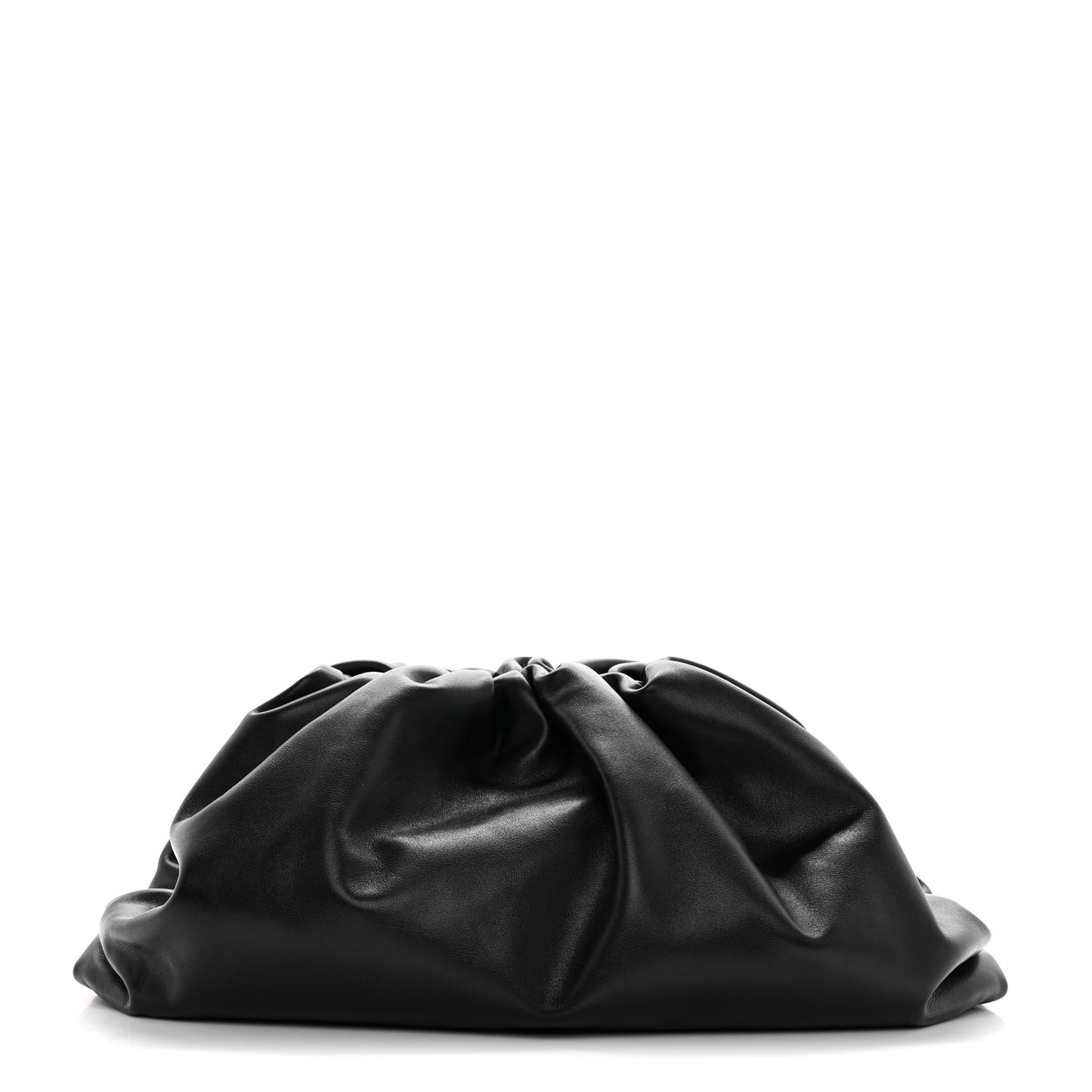Smooth Butter Calf The Pouch Oversized Clutch Black