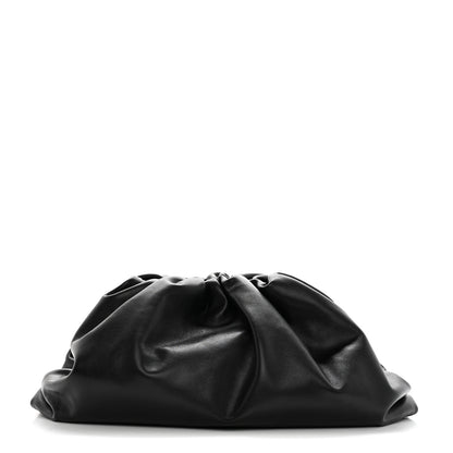 Bottega Veneta Smooth Butter Calf The Pouch Oversized Clutch Black 1 of 7