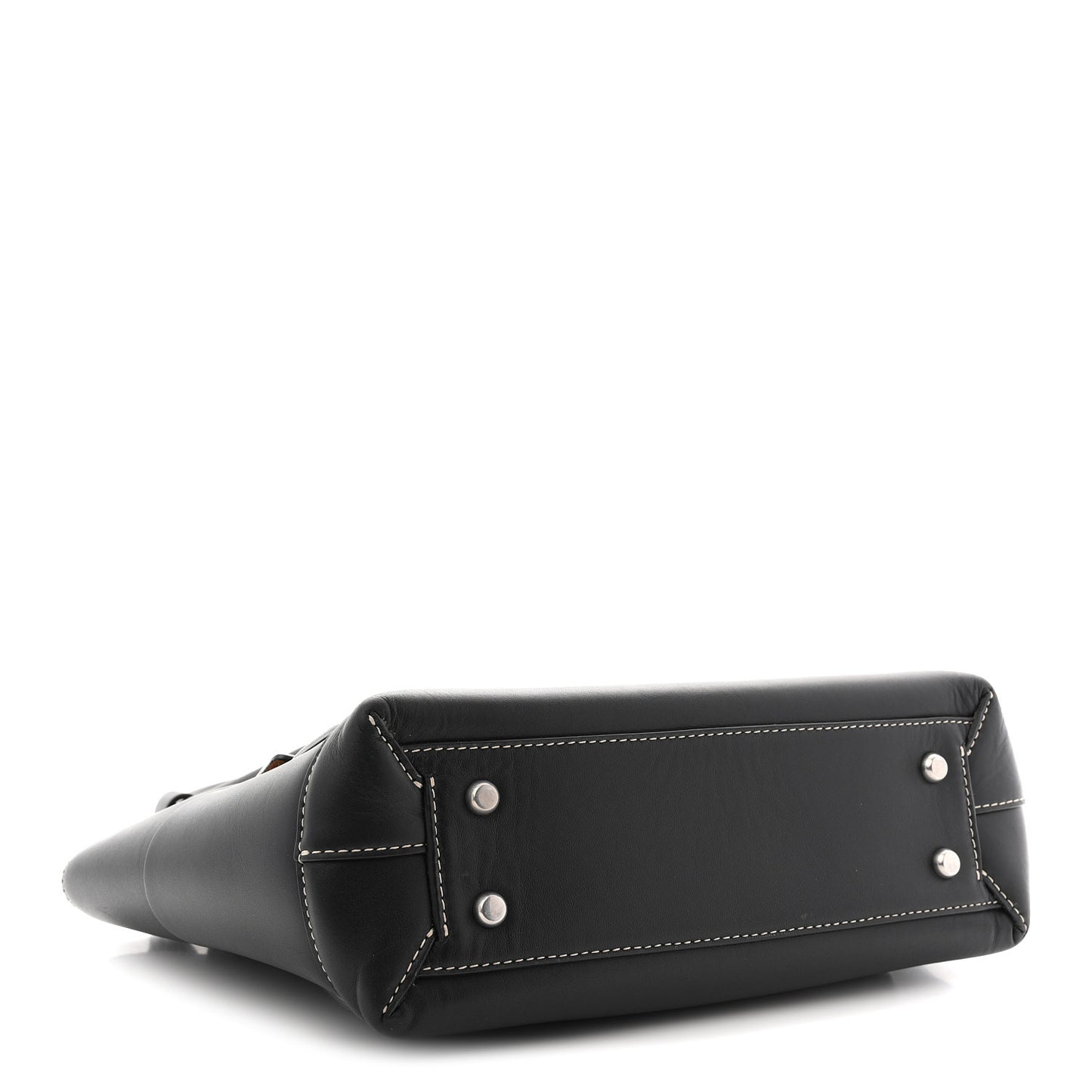 French Calfskin Maxi Intrecciato Arco 33 Black