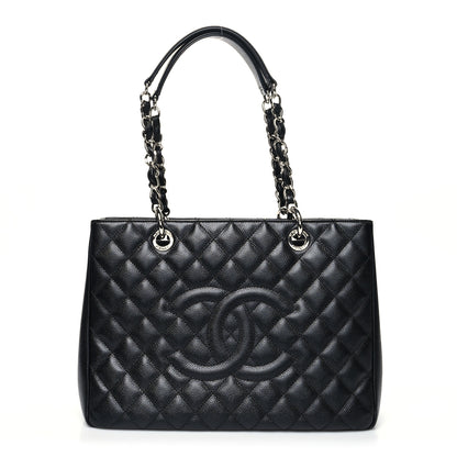 Chanel Caviar Quilted Grand Shopping Tote GST Black 1 of 12