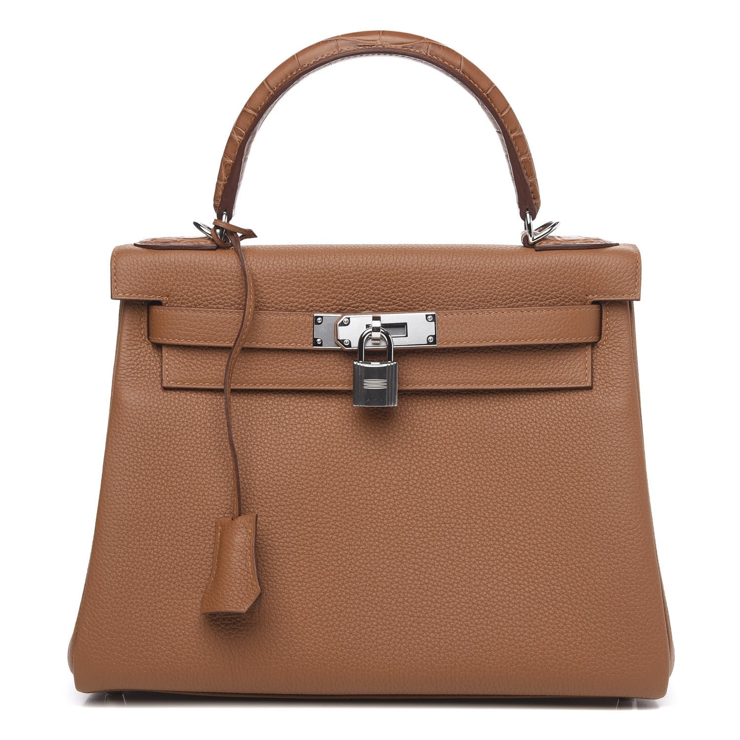 Togo Matte Alligator Kelly Retourne Touch 28 Gold