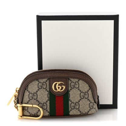 Gucci GG Supreme Monogram Web Ophidia Dome Key Pouch Beige New Acero 11 of 11