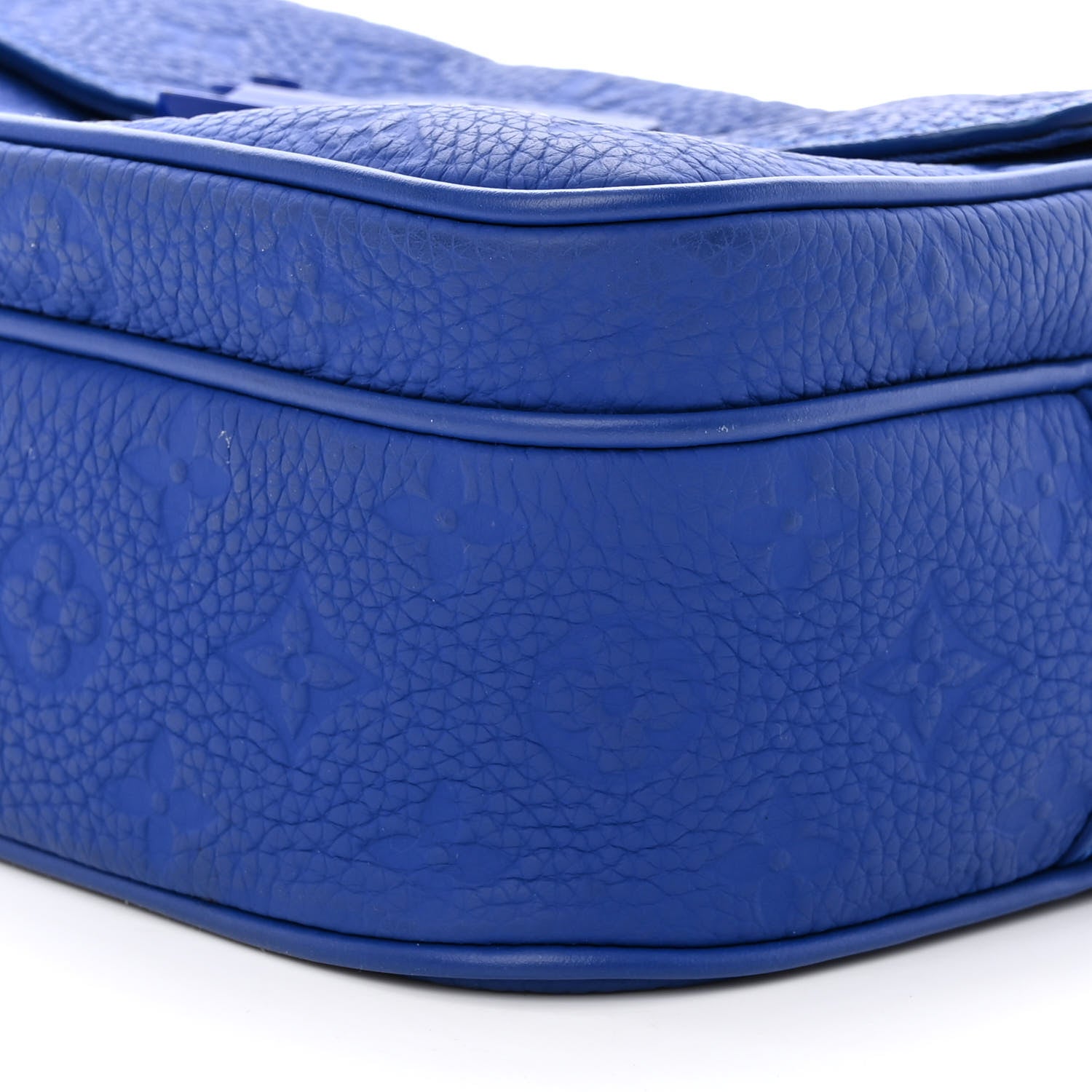 Louis Vuitton Taurillon Monogram S Lock Messenger Blue 9 of 9