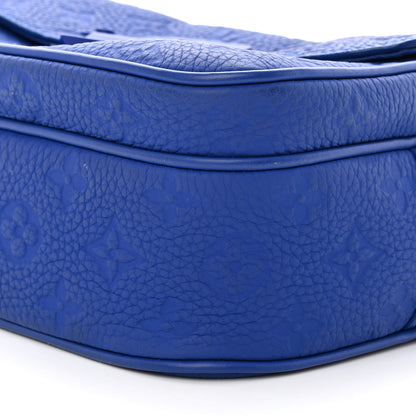 Louis Vuitton Taurillon Monogram S Lock Messenger Blue 9 of 9