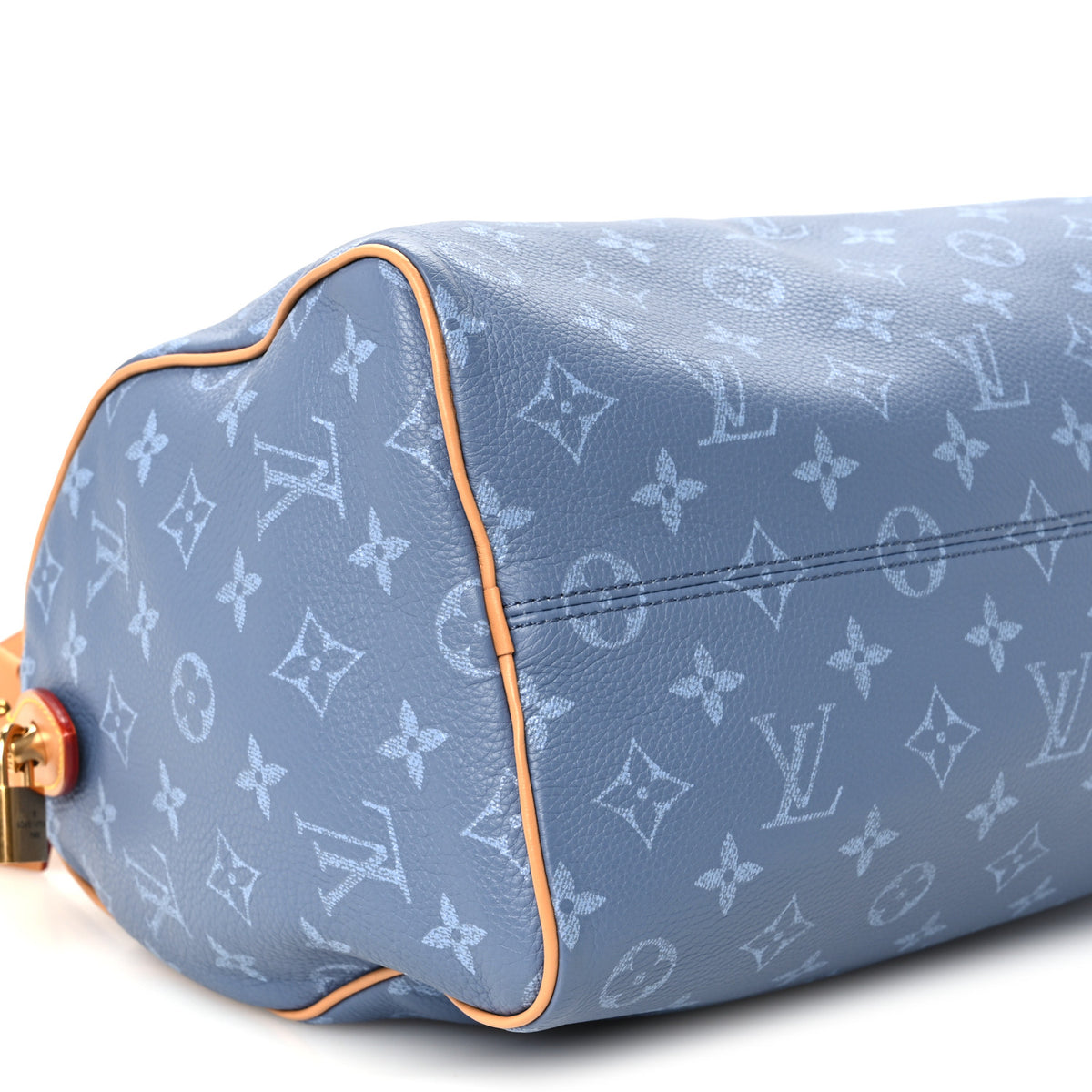 Louis Vuitton Calfskin Monogram Speedy P9 Bandouliere 30 Silk Blue 12 of 14