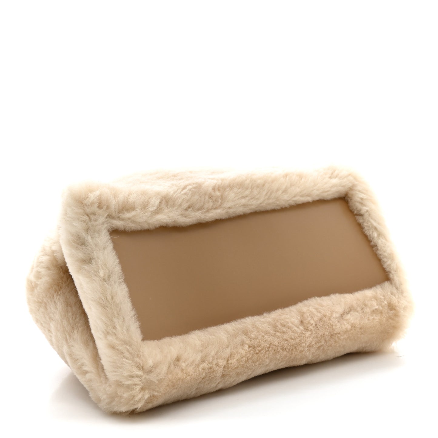Merino Smooth Calfskin Mini Hug Bag Natural Nude
