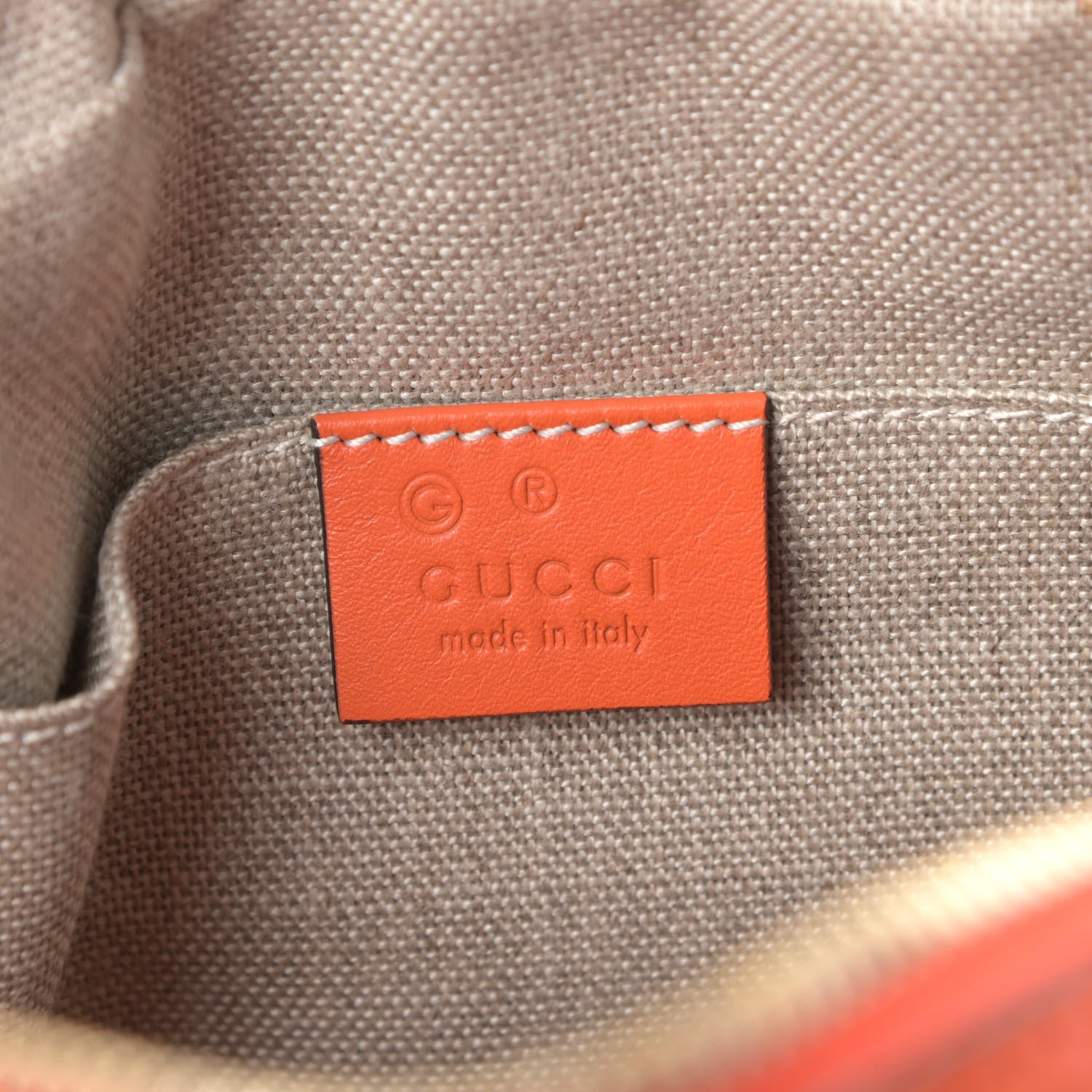 Gucci Soft Microguccissima Mini Bree Messenger Bag Sun Orange 6 of 9