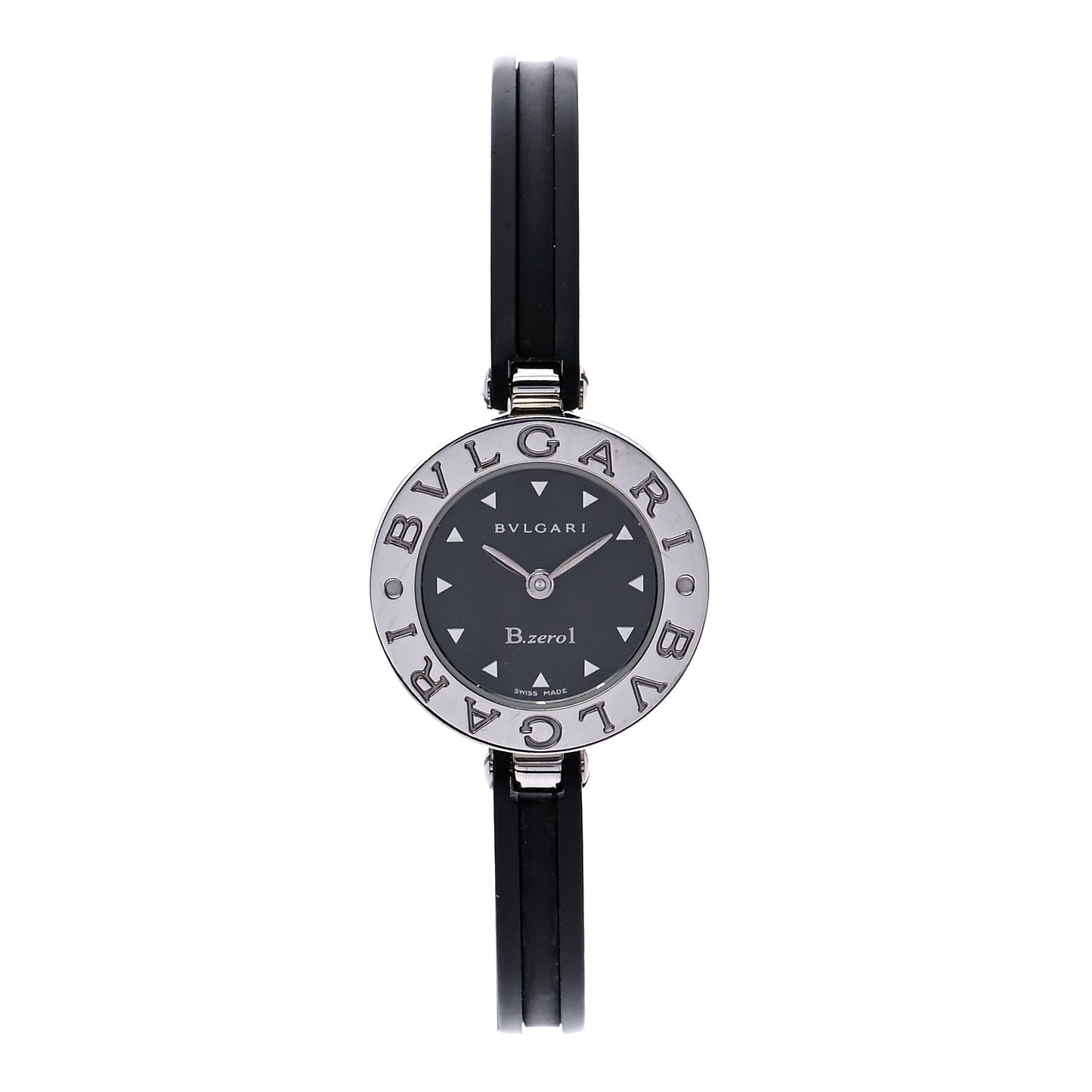 Stainless Steel Rubber 22mm B.zero1 Quartz Watch Black