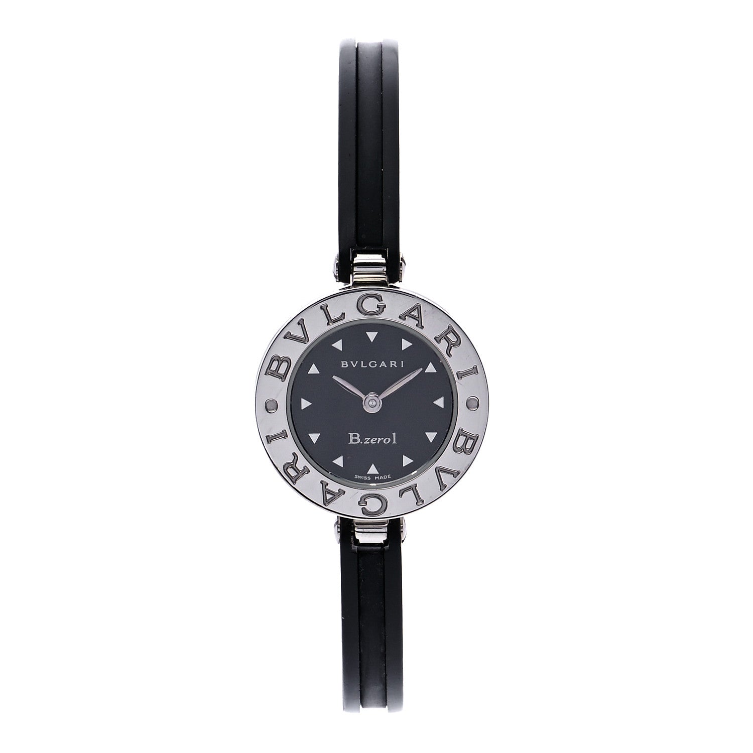 Bulgari Stainless Steel Rubber 22mm B.zero1 Quartz Watch Black 1 of 5