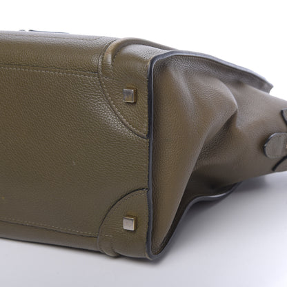 Celine Drummed Calfskin Mini Luggage Jungle 10 of 18