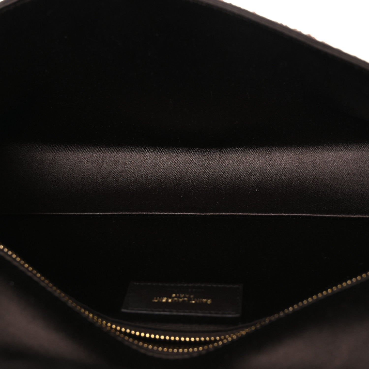 Saint Laurent Sequin Satin Monogram Tassel Kate 99 Brown 5 of 10
