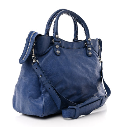 Balenciaga Agneau Giant 12 Silver Hardware Velo Bleu Glacier 4 of 16