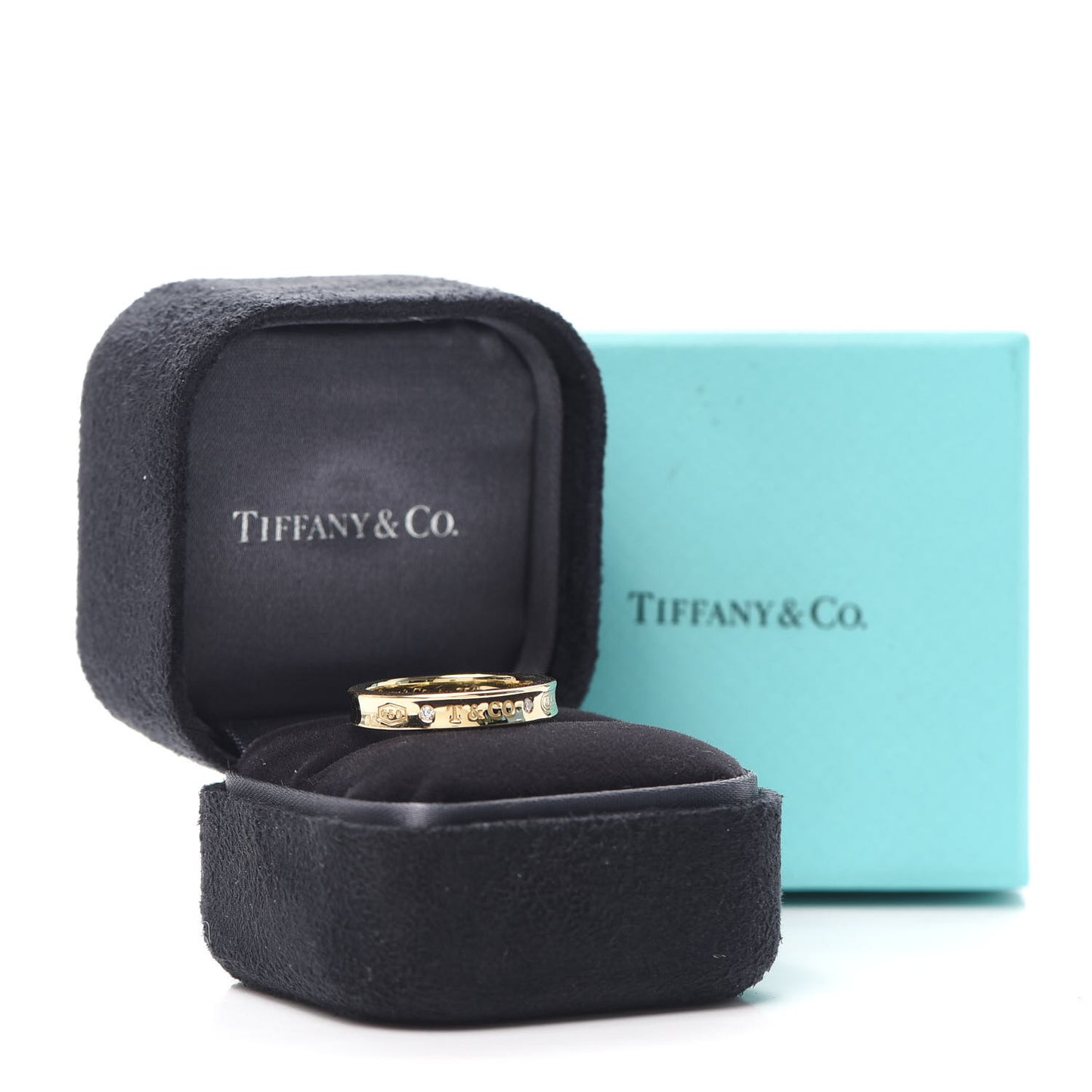18K Yellow Gold Diamond Narrow 1837 Ring 54 7