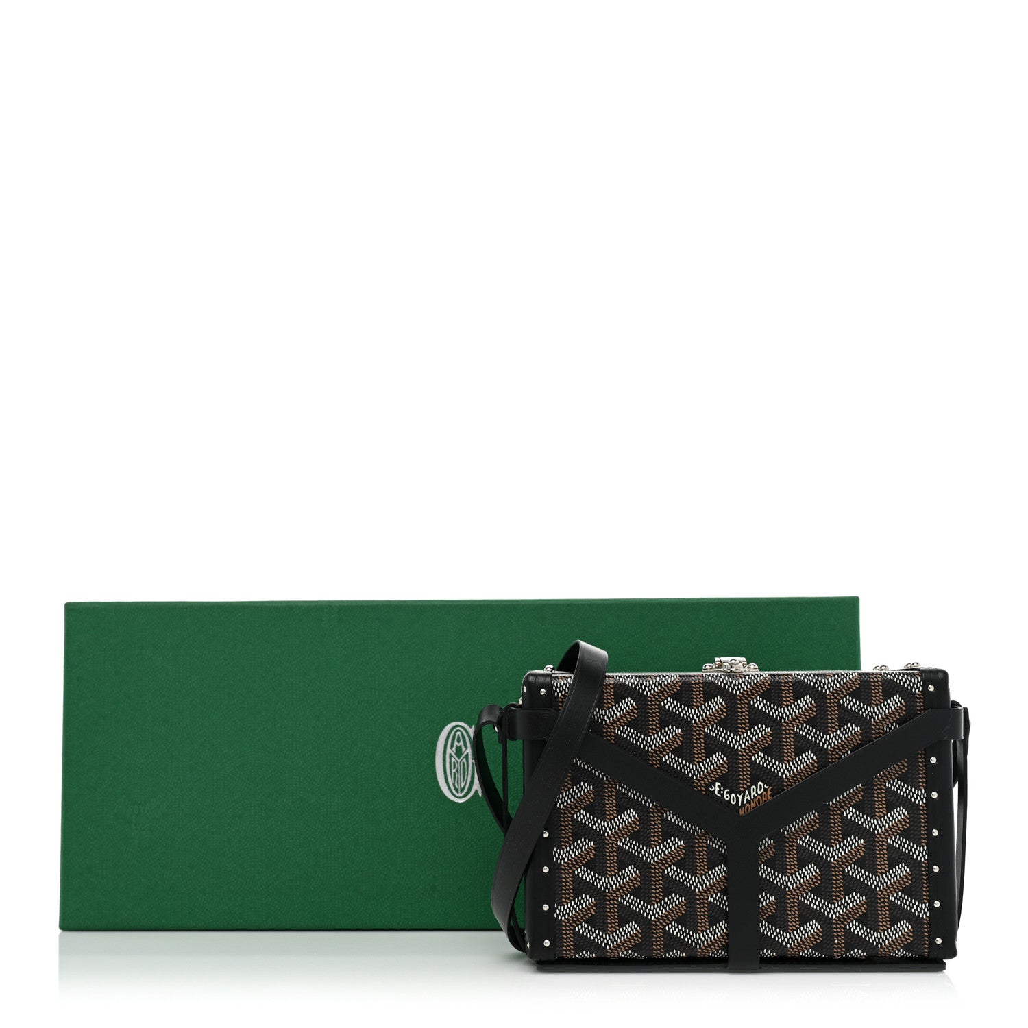 Goyard Goyardine Minaudiere Trunk Bag Black 10 of 10