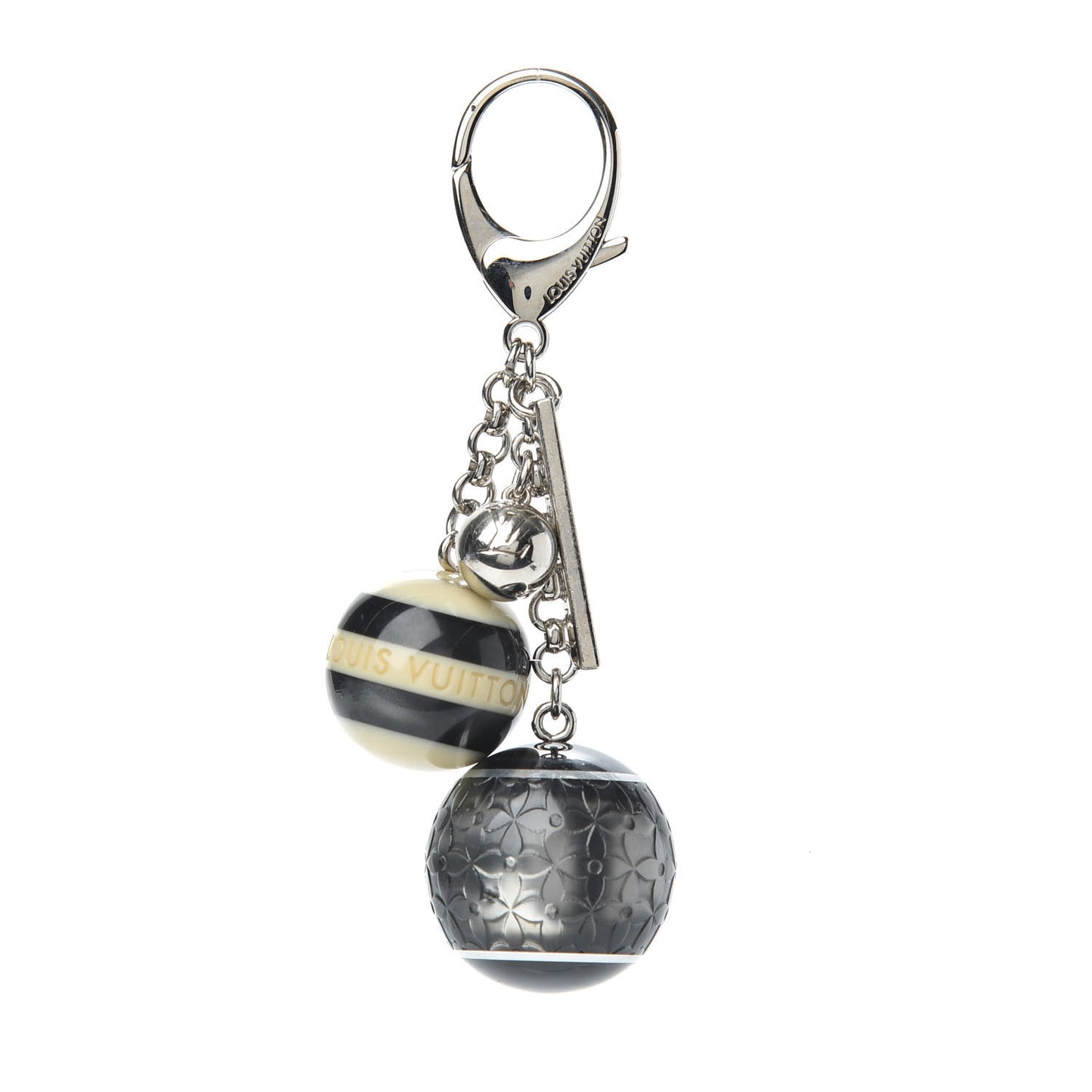 Mini Lin Croisette Bag Charm Black