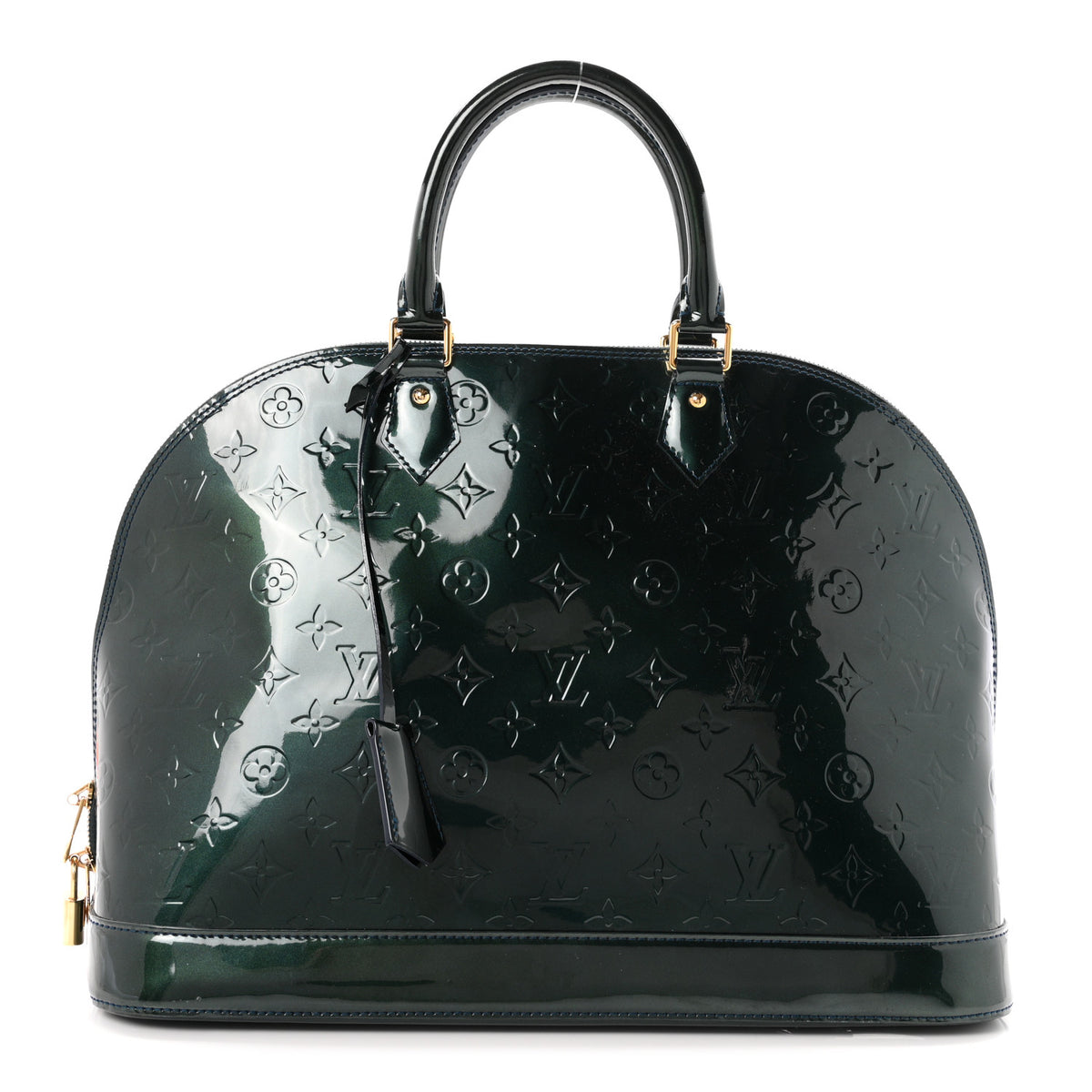 Louis Vuitton Vernis Alma GM Blue Nuit 1 of 16