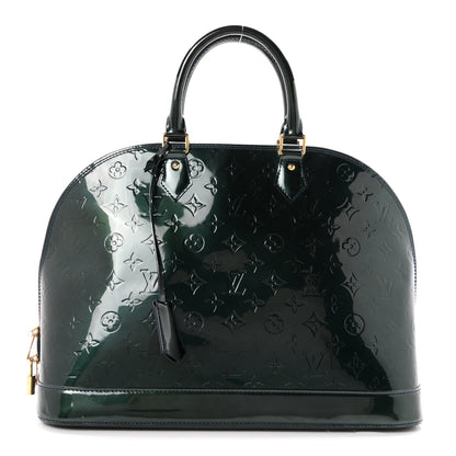 Louis Vuitton Vernis Alma GM Blue Nuit 1 of 16