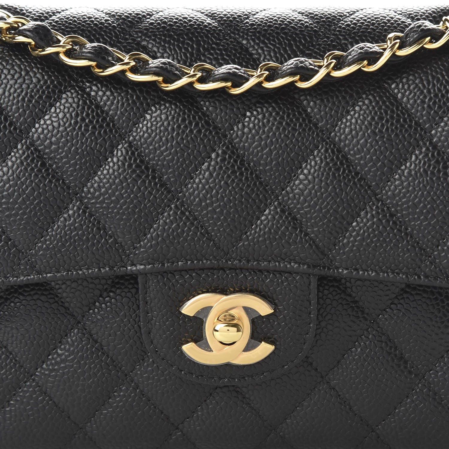 Chanel Caviar Quilted Small Double Flap Black 10 of 11