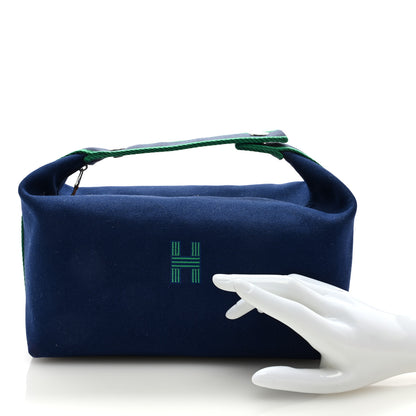 Hermes Canvas Large Bride-A-Brac Pouch Marine 2 of 7