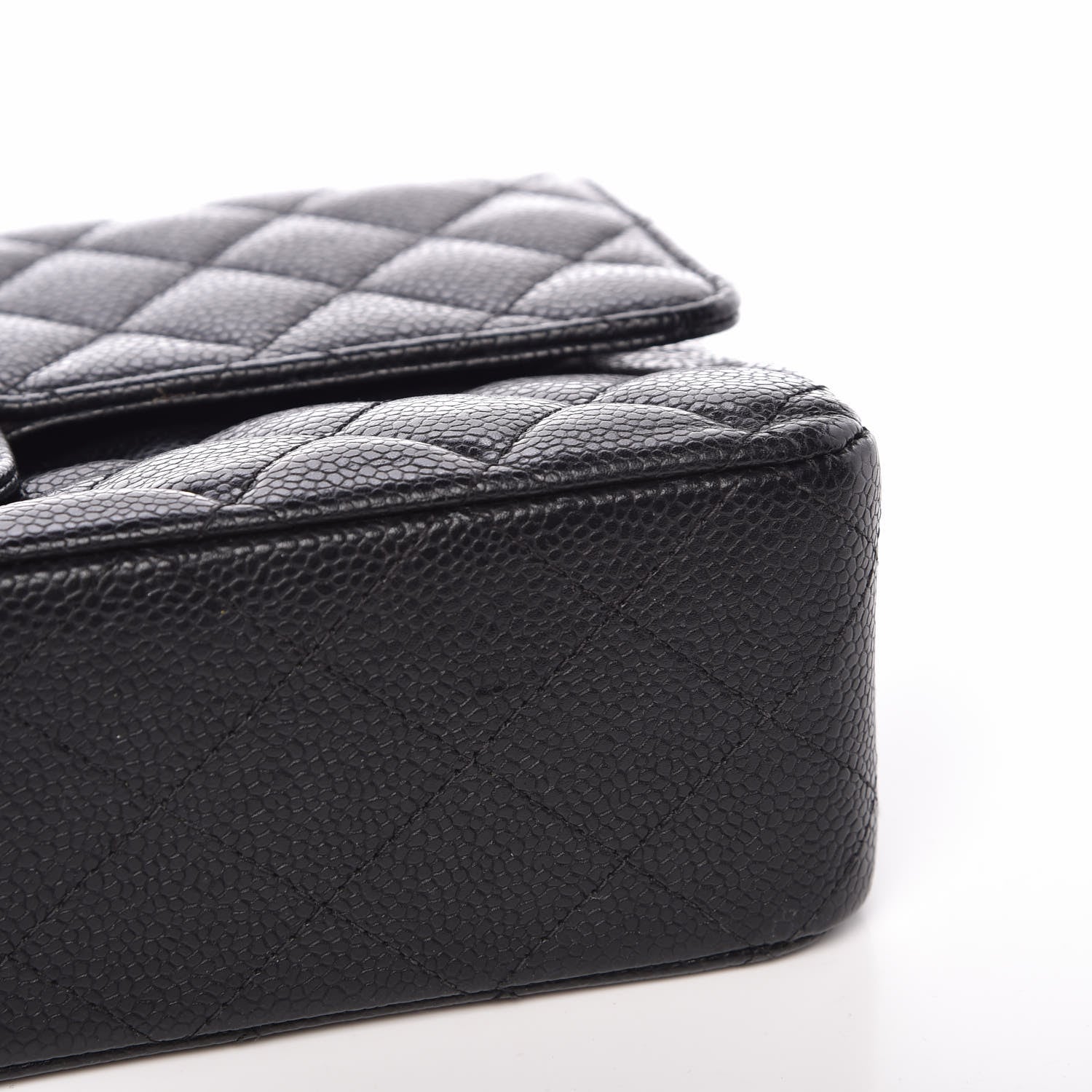 Chanel Caviar Quilted Medium Double Flap Black 10 of 11